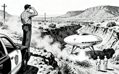 Lonnie Zamoran tapaus (1964)  – Poliisikonstaapeli, oudot hahmot ja selittämätön merkki autiomaan keskellä